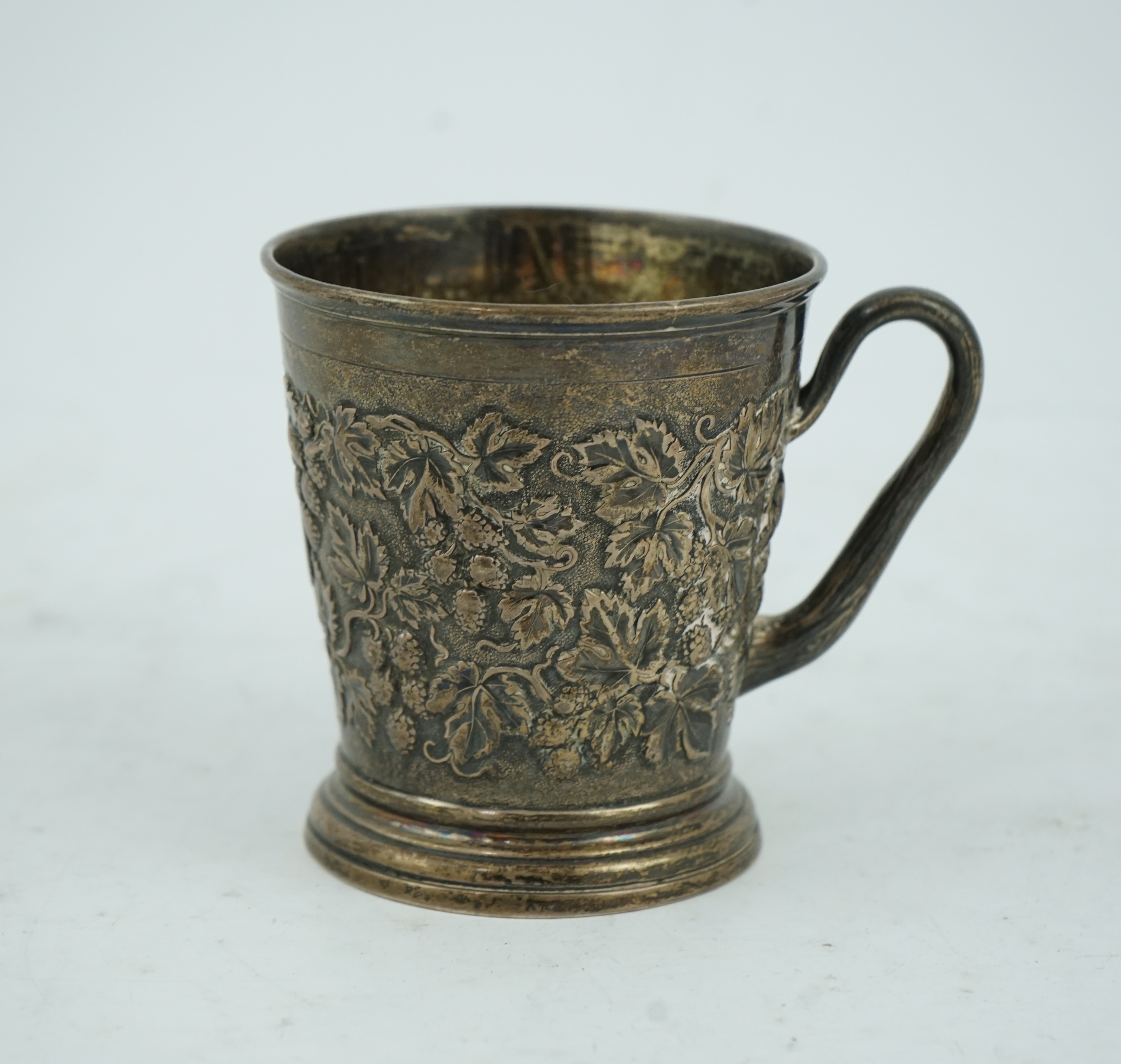 A Victorian silver christening mug by John Hunt & Robert Roskell (Hunt & Roskell late Storr & Mortimer)